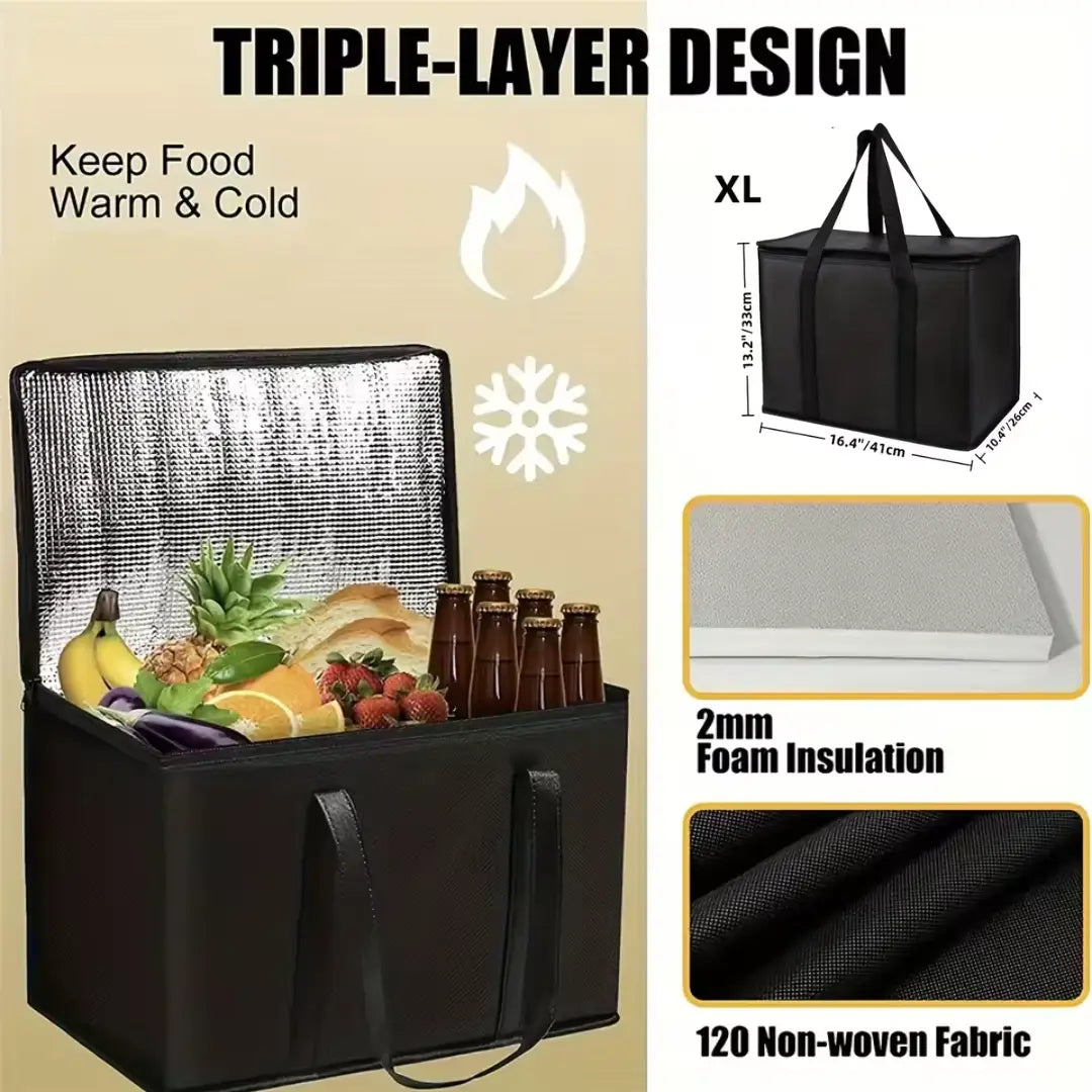 XL Insulated Bag – Hot & Cold for Hours
